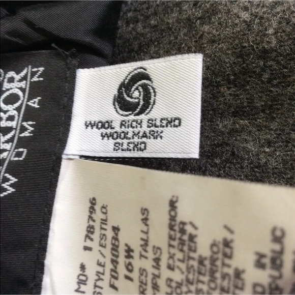 Vintage Sag Harbor Wool Pencil Skirt Lined Gray - Picture 6 of 6